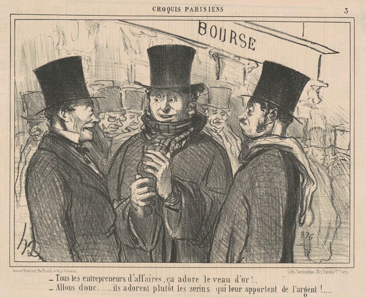 Tous les entrepreneurs d'affaires, ca adore ... by Honoré Daumier