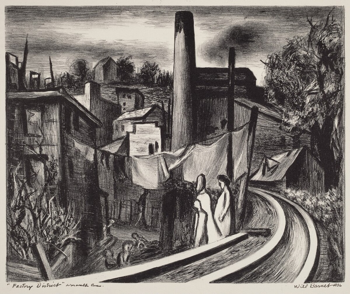 Factory District, Norwalk, Connecticut by Will Barnet