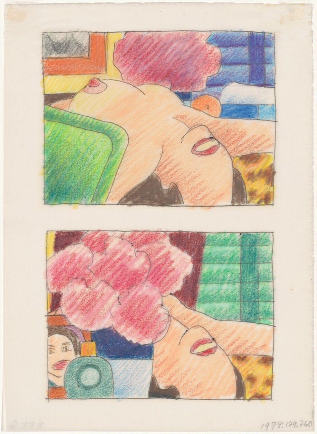 Studies for "Long Delayed Nude" by Tom Wesselmann