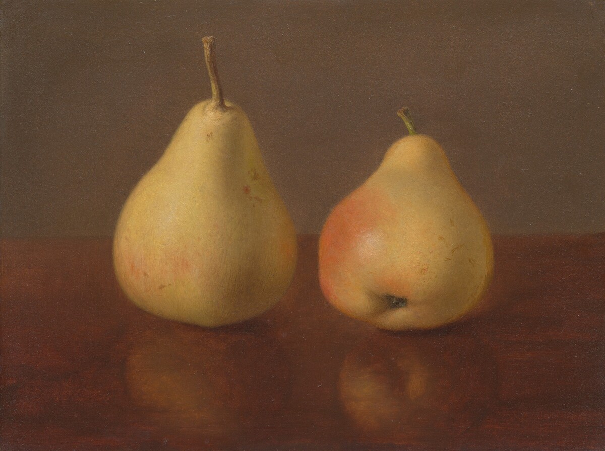 Two McLaughlin Pears by Jeremiah Pearson Hardy