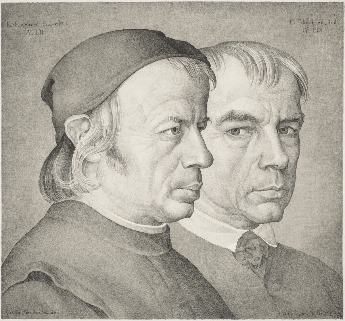 The Brothers Konrad and Franz Eberhard by Johann Anton Ramboux