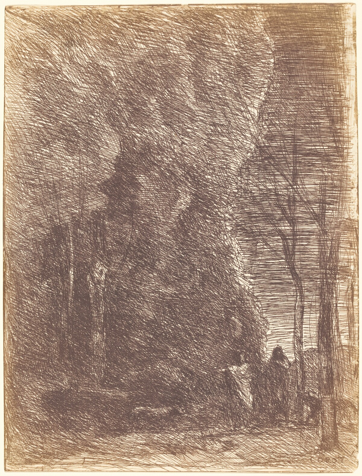 Dante and Virgil (Dante et Virgile) by Jean-Baptiste-Camille Corot