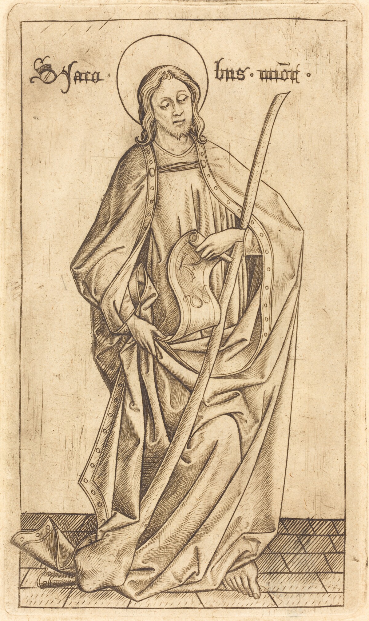 Saint James the Less by Israhel van Meckenem after Master E.S.