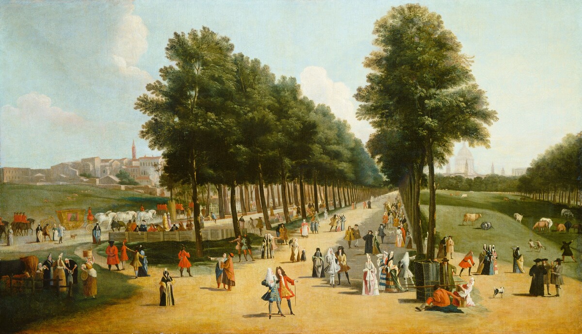 View of the Mall in Saint James's Park by after Marco Ricci