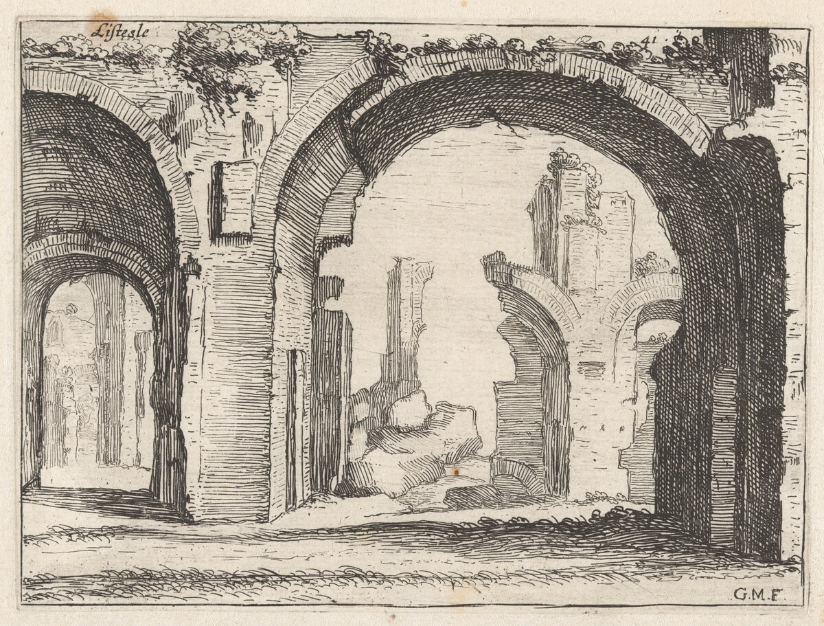Antonine Baths, or Baths of Caracalla by Giovanni Battista Mercati