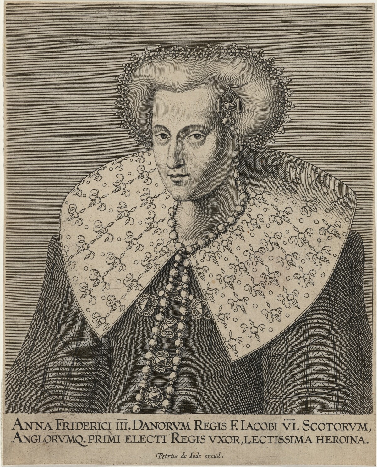 Anne of Denmark, Queen of Scotland and England by Pieter de Jode I