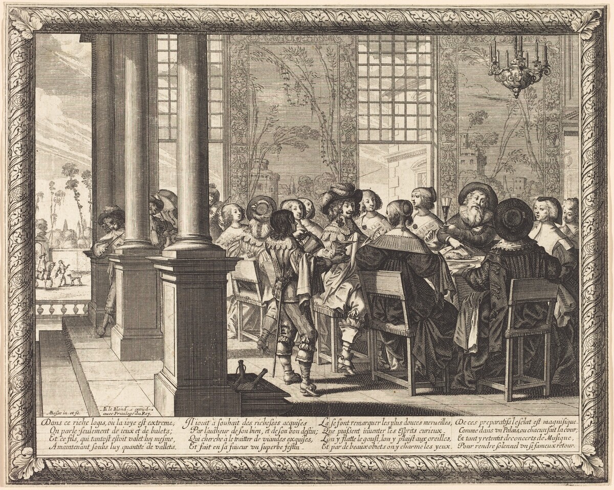 The Feast Celebrating the Return of the Prodigal Son by Abraham Bosse