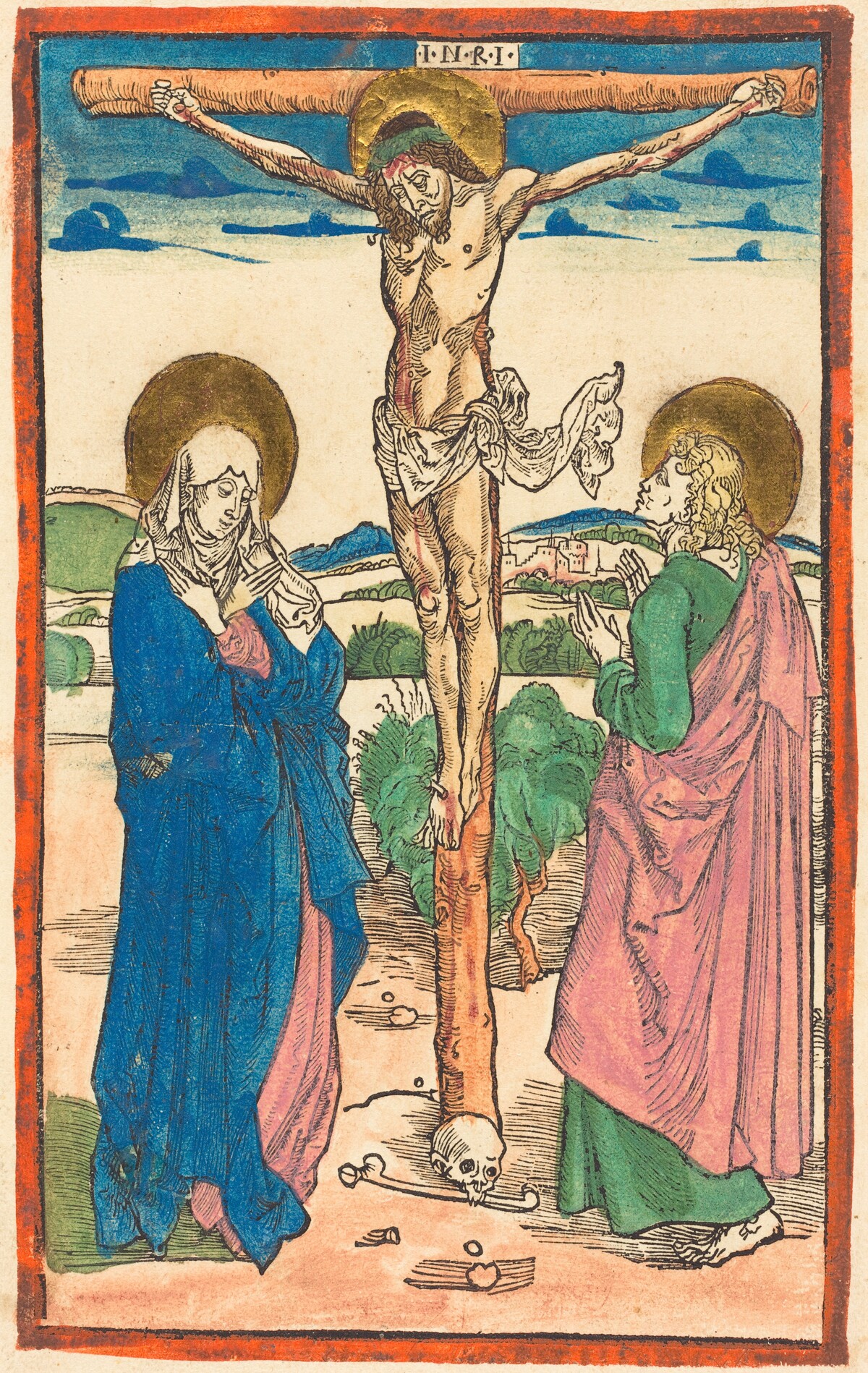 Christ on the Cross Between the Virgin and Saint John by Albrecht Dürer