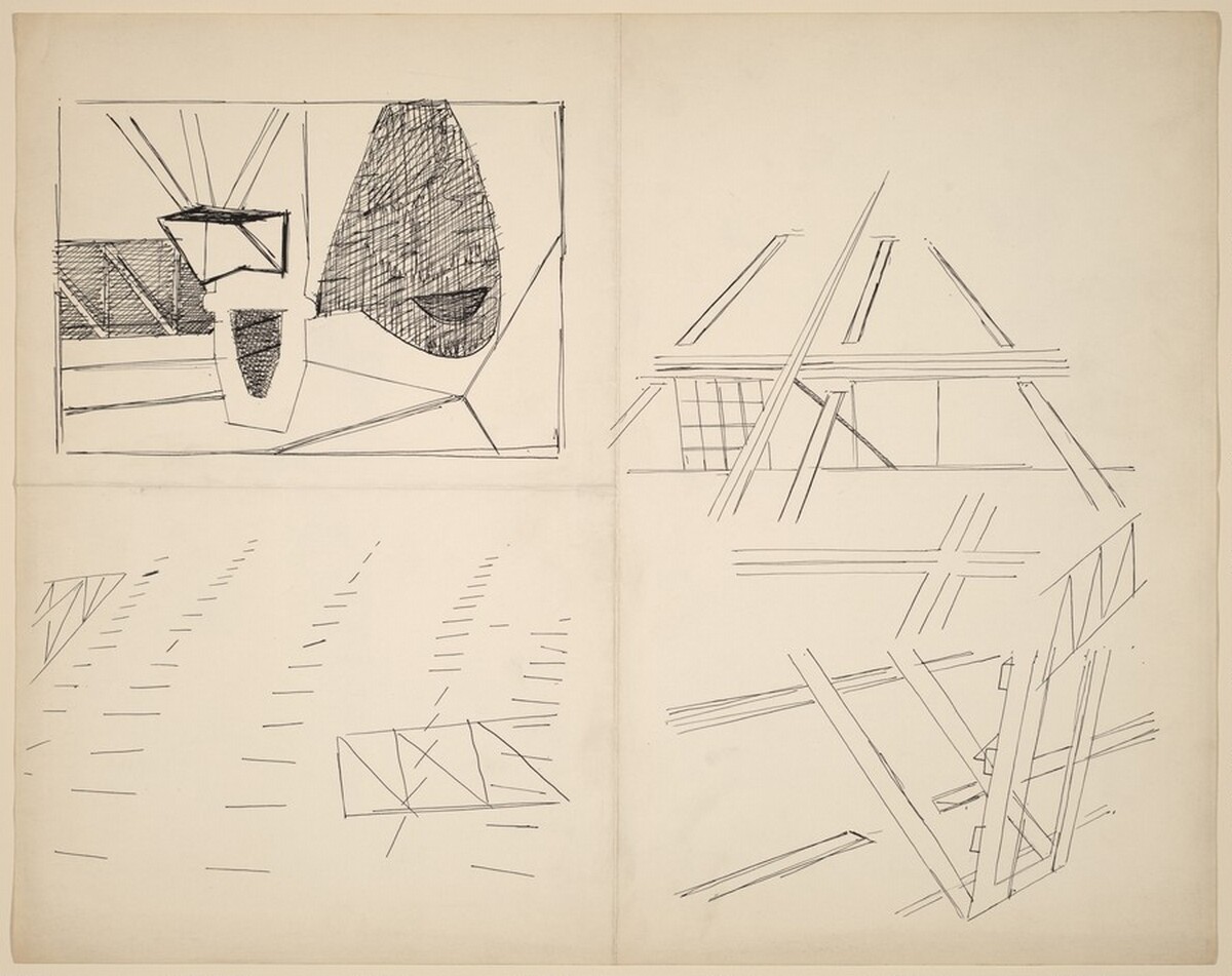 Four Composition Studies by Ralston Crawford