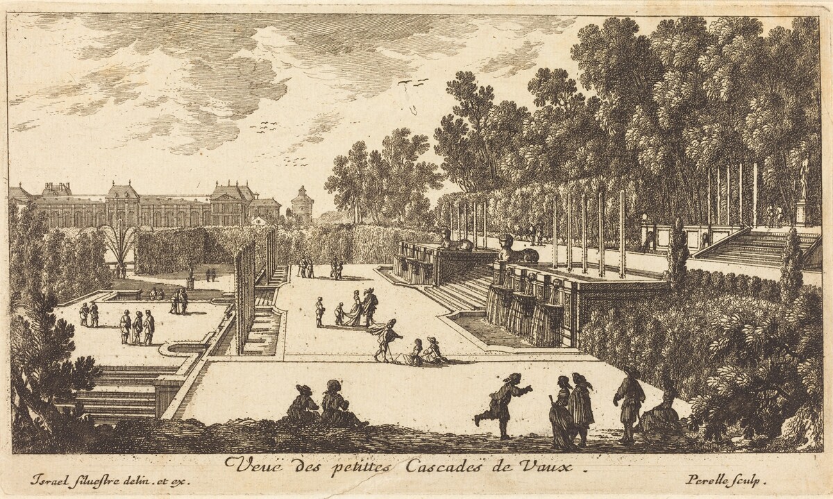 Veue des petittes Cascades de Vaux by Israël Silvestre