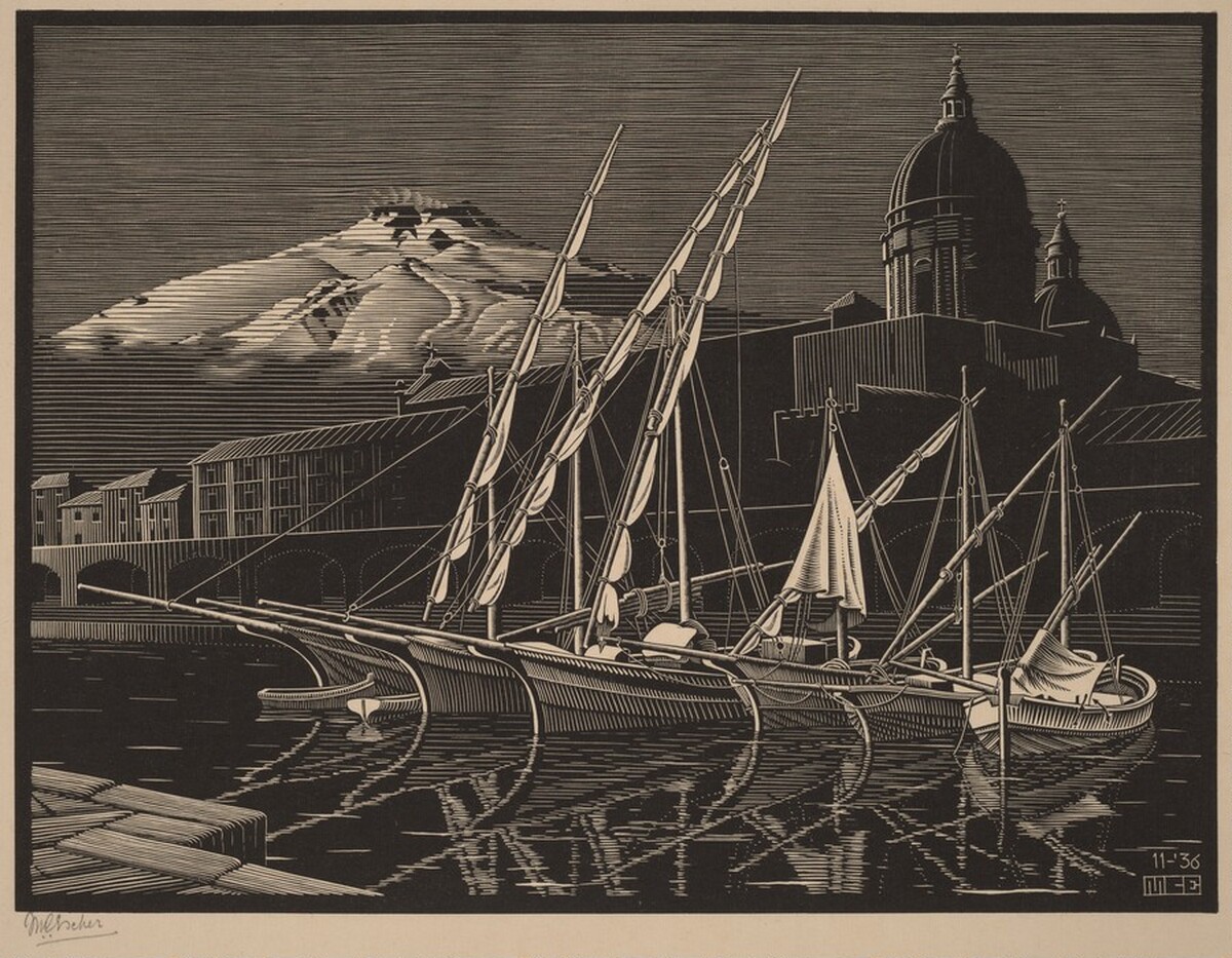 Cantania, Sicily by M.C. Escher