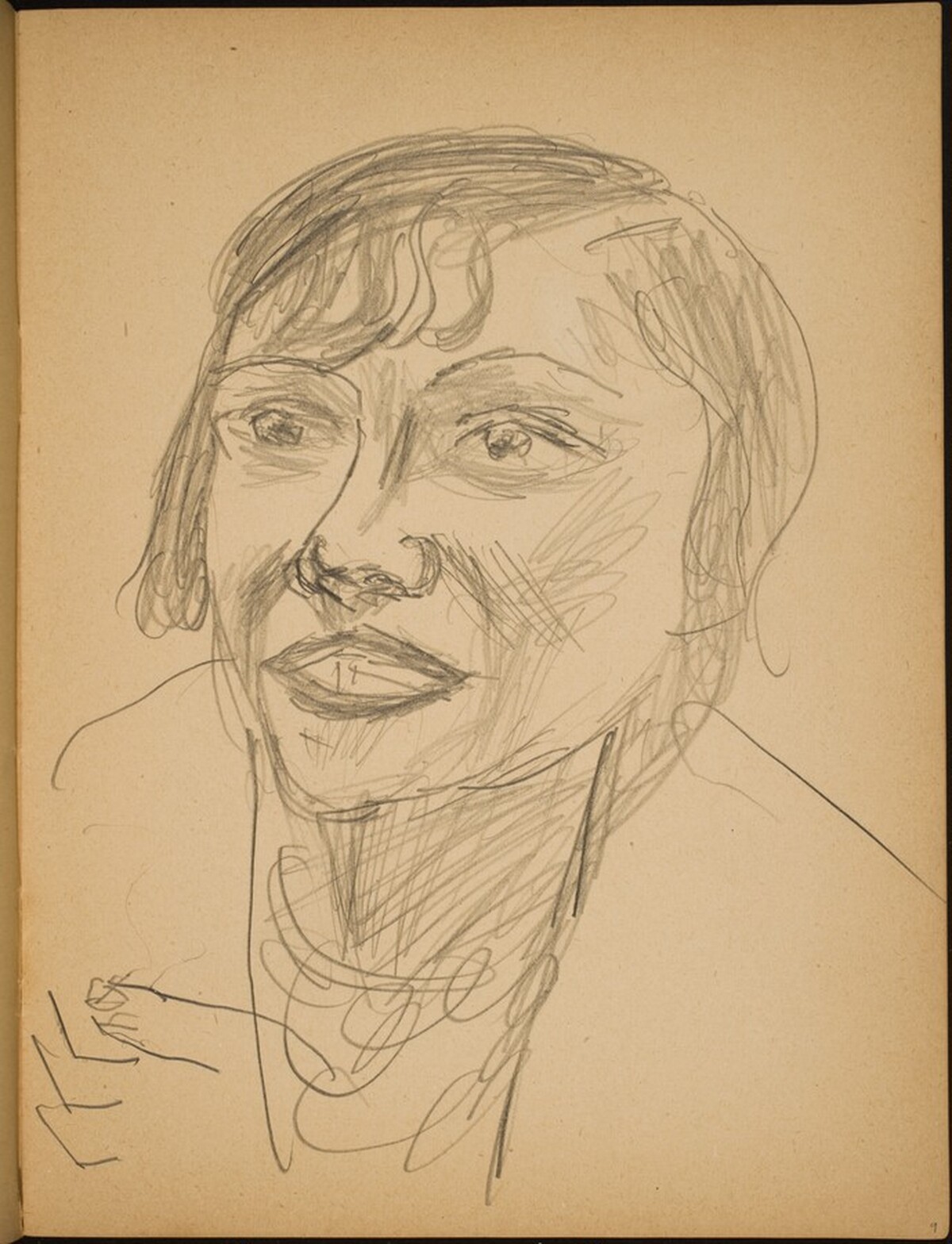 Bildnis Berta Drews-George (Portrait of Berta Drews-George) [p. 9] by Max Beckmann