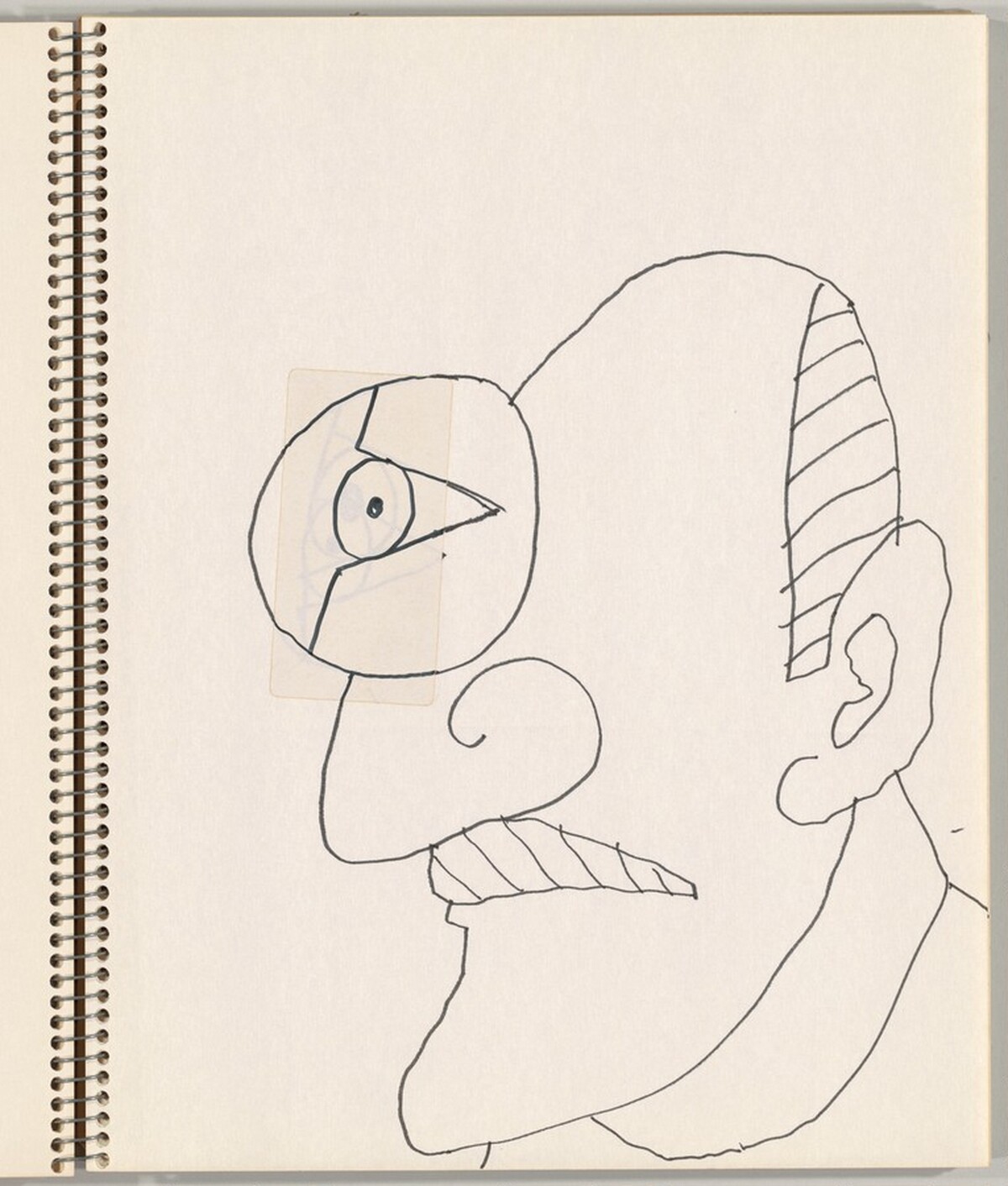 Self-Portrait in Profile by Saul Steinberg