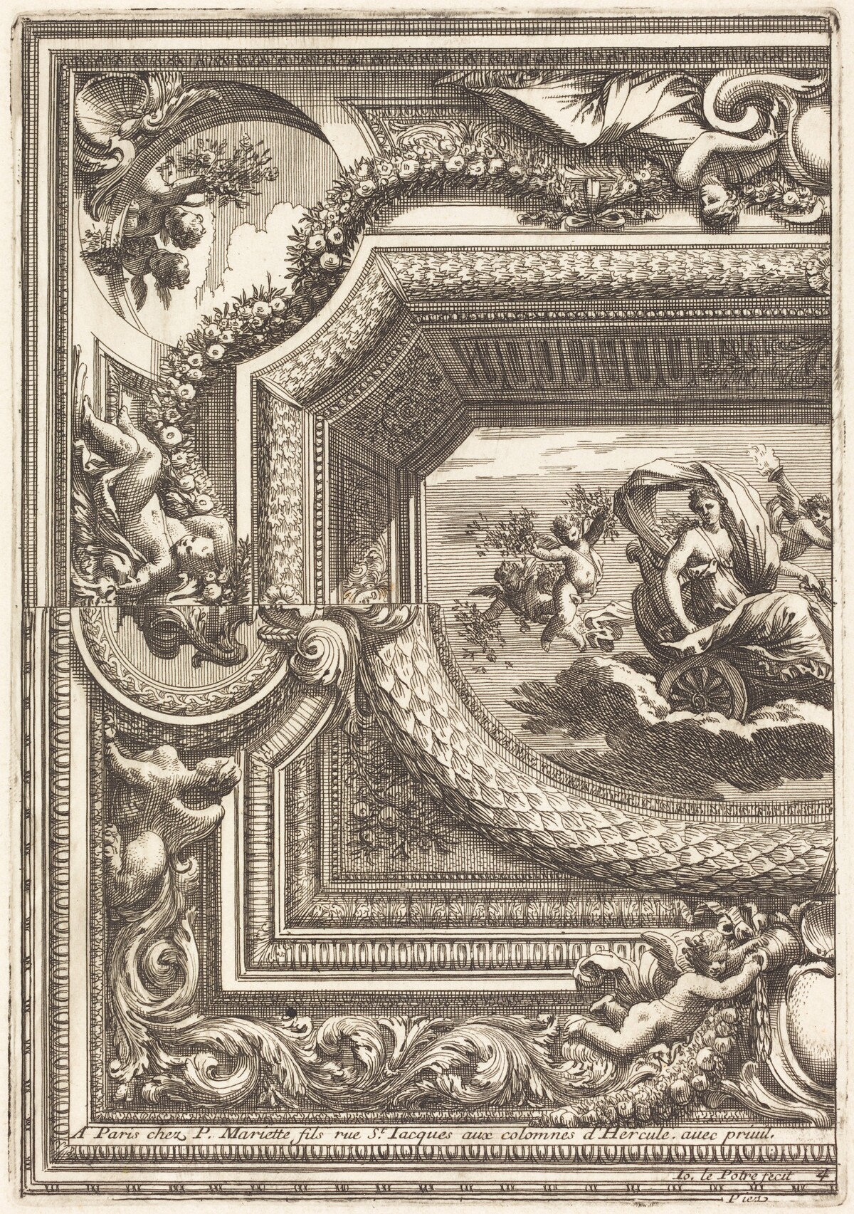 Quarts de plafons by Jean Lepautre