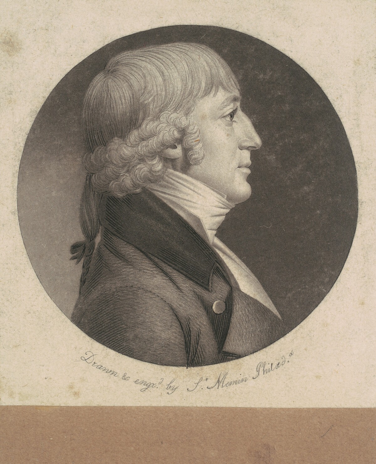 Unidentified Man by Charles B. J. Févret de Saint-Mémin