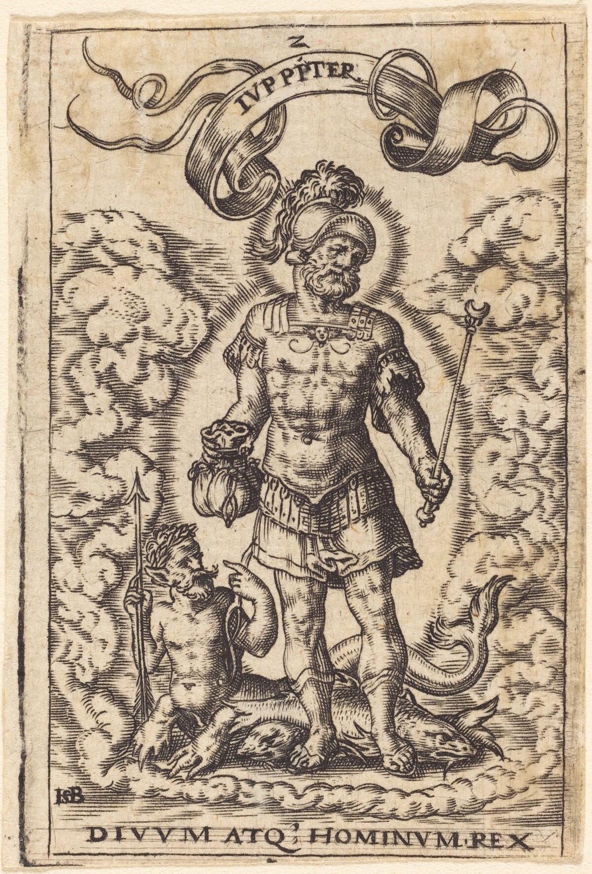 Jupiter by Theodor de Bry, after Sebald Beham