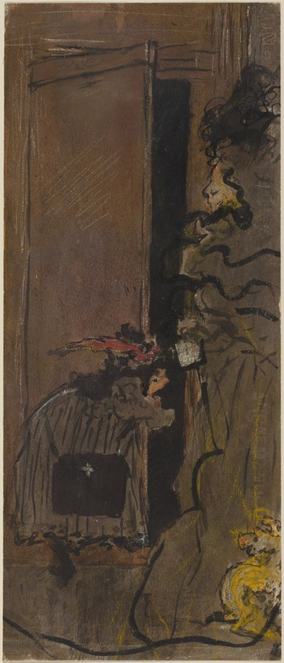 Study for "In the Street" (Dans la rue) by Pierre Bonnard