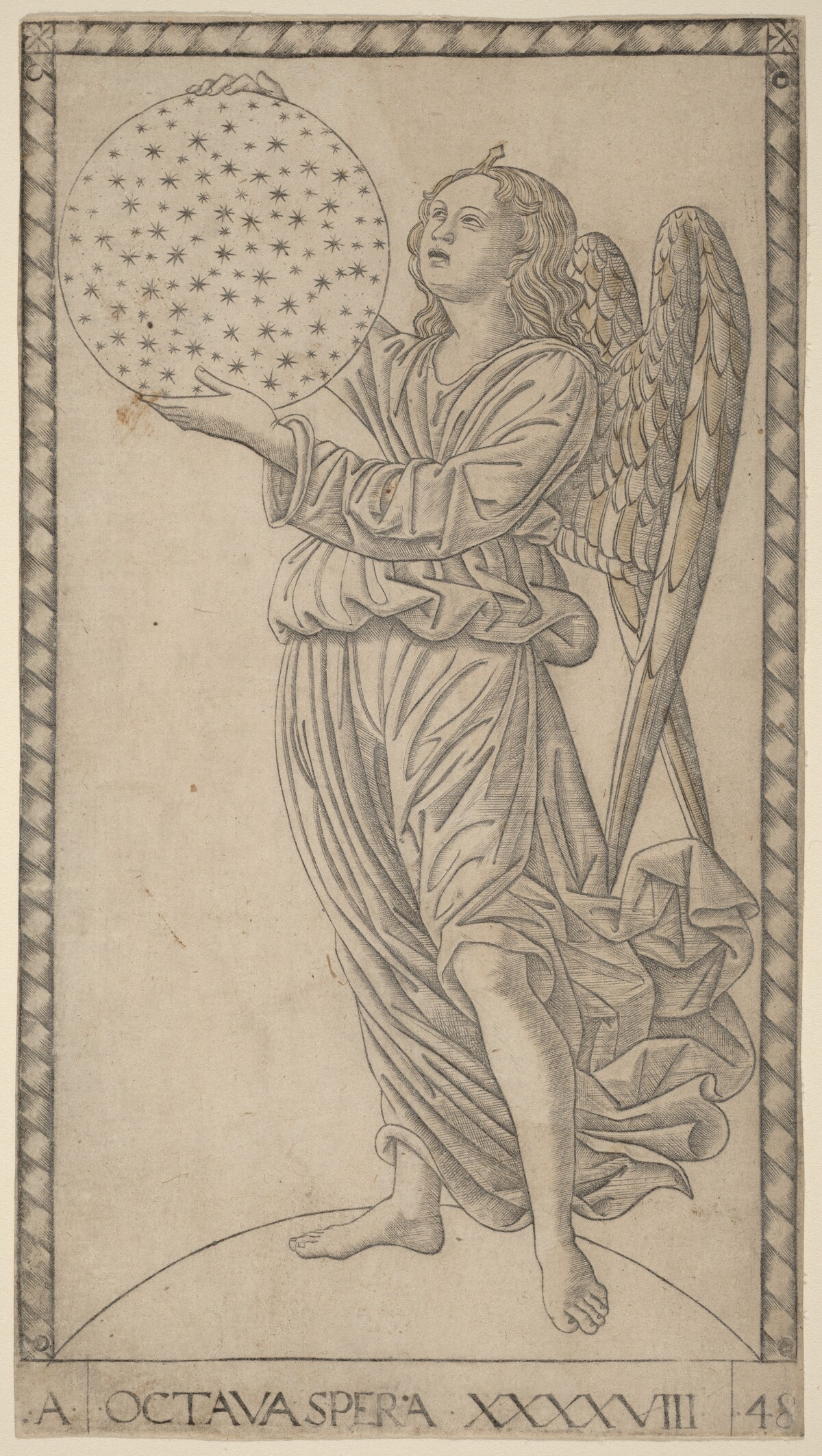 Octava Spera (Eighth Sphere) by Master of the E-Series Tarocchi