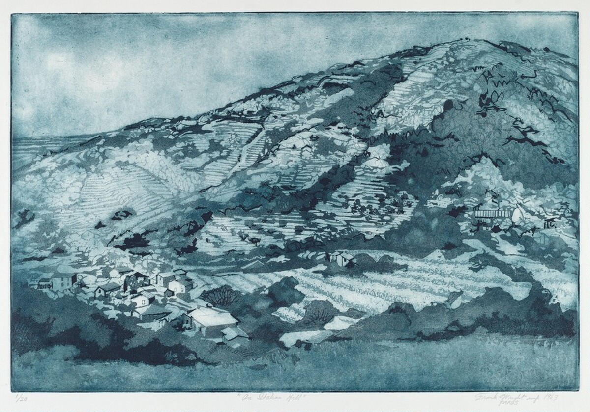 An Italian Hill by Frank Wright