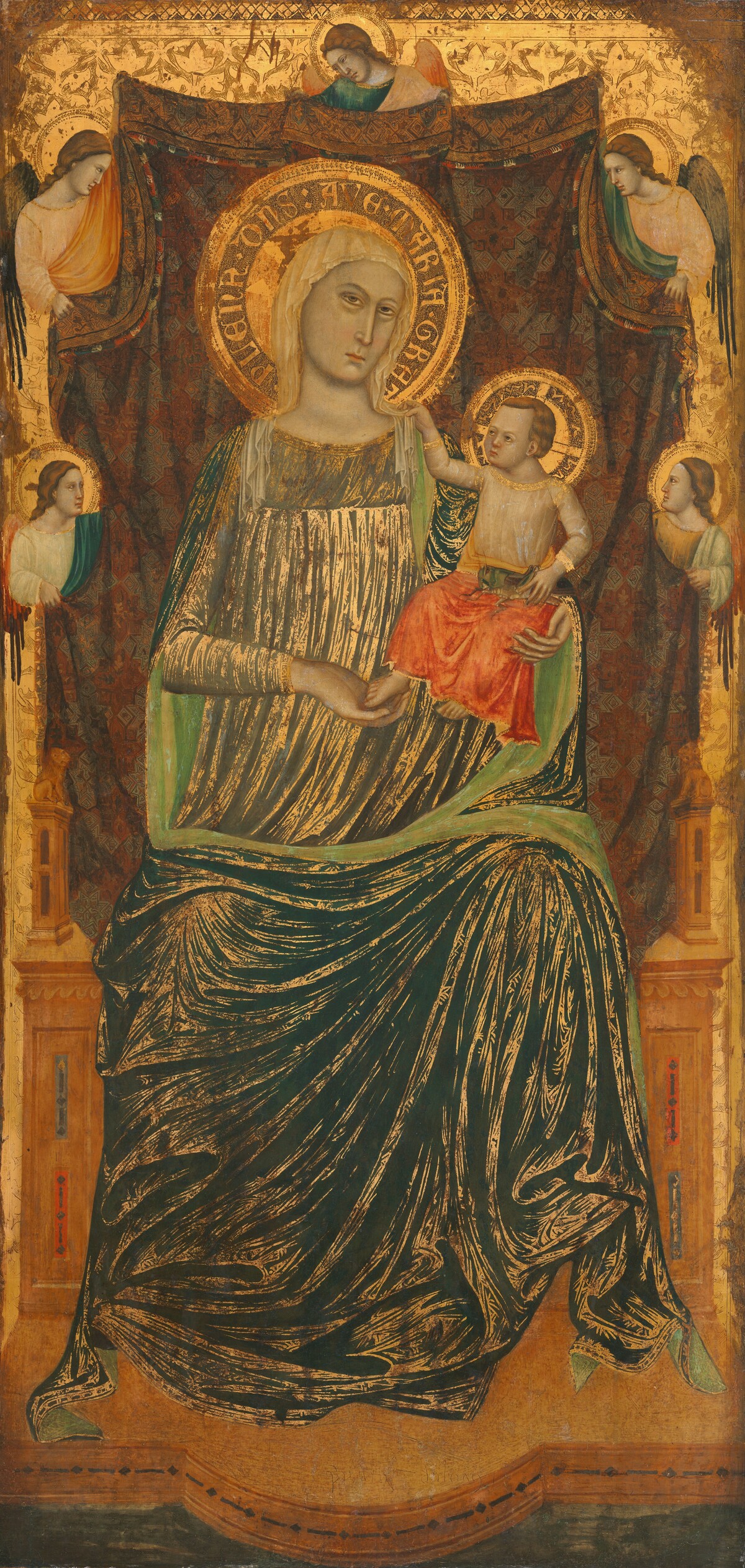 Madonna and Child with Five Angels by Giovanni Baronzio