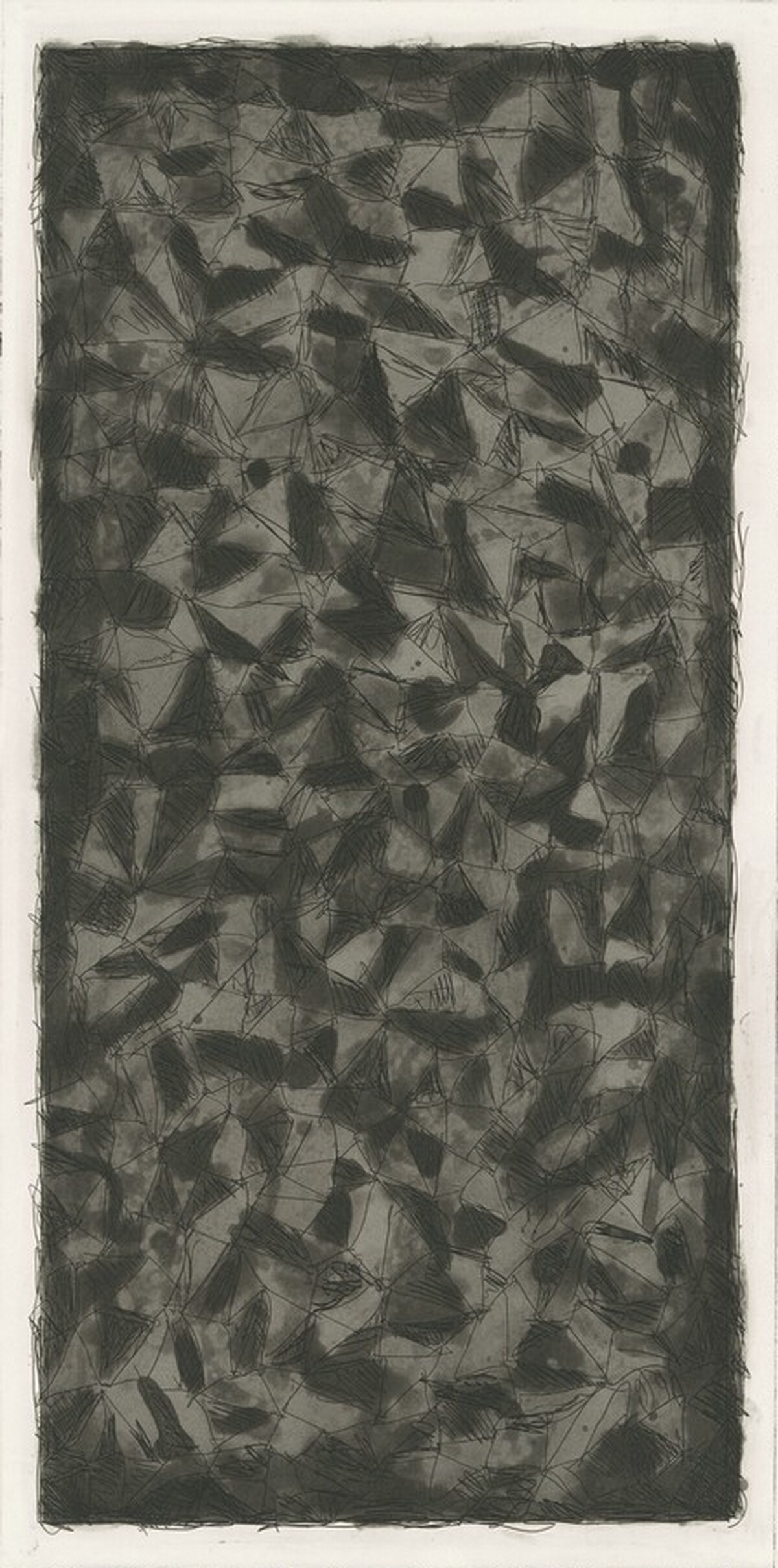 Black & Gray, 30 x 20/3 by Sol LeWitt
