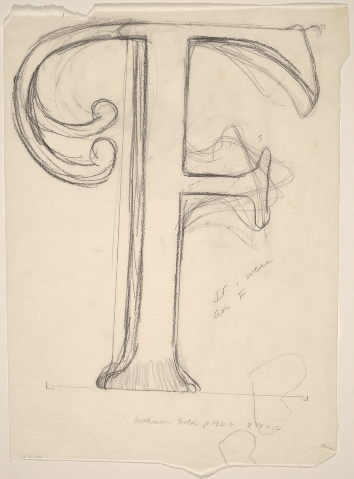 Sketch for "Building - Blocks for a Doorway" (F) by Vito Acconci