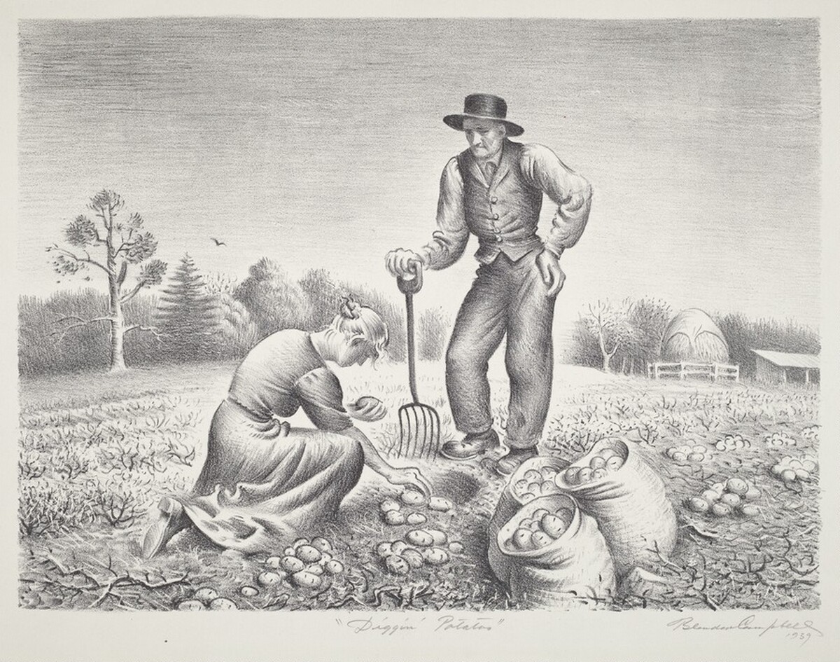 Diggin' Potatoes by Blendon Reed Campbell