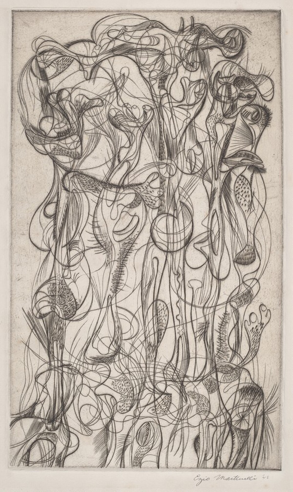 Untitled (Standing Figures) by Ezio Martinelli
