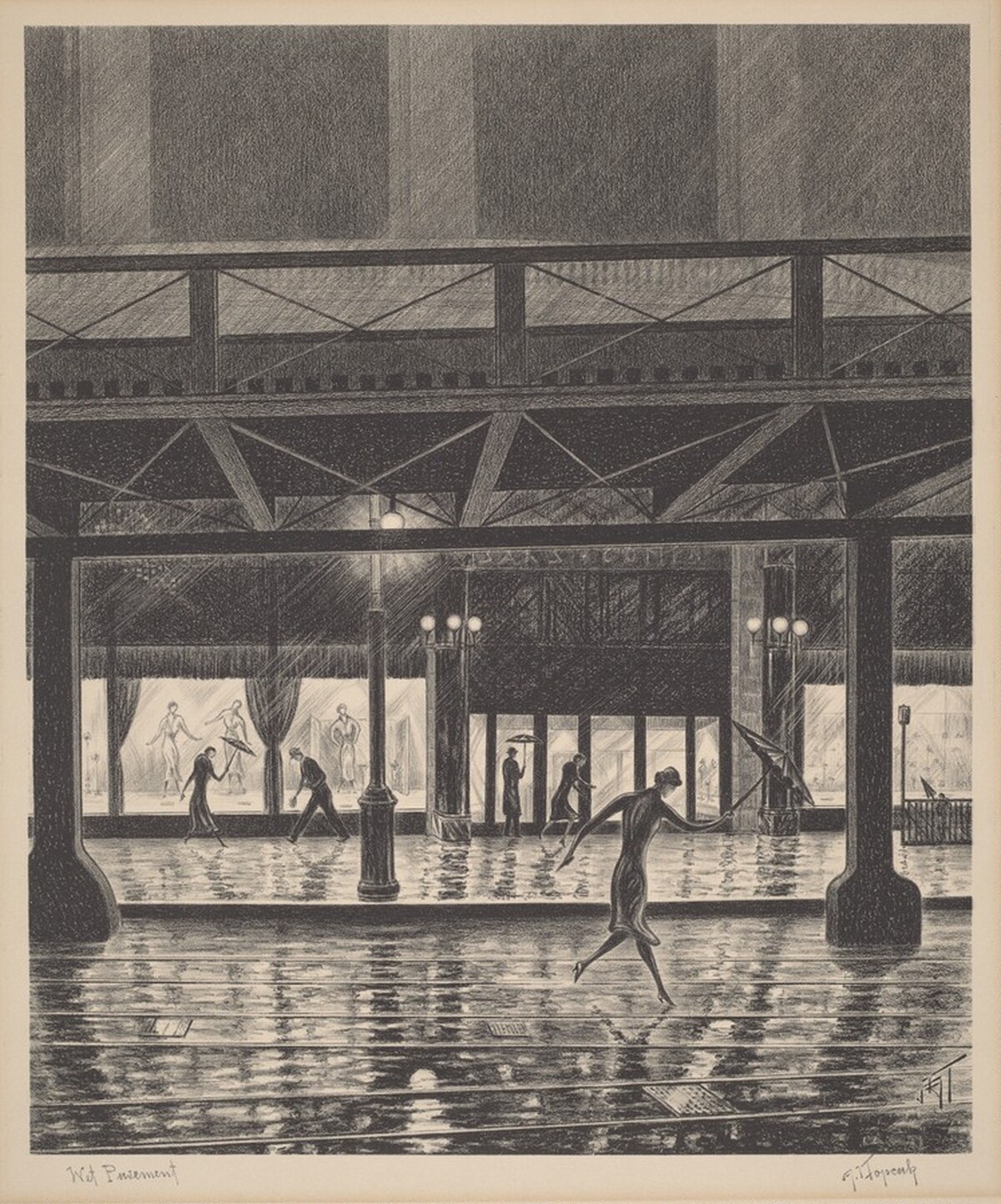 Wet Pavement by Adolph J. Kopcak