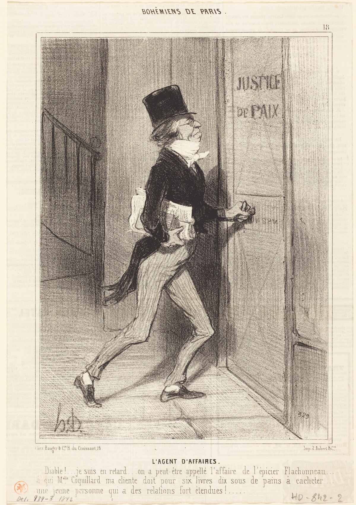 L'Agent d'affaires by Honoré Daumier