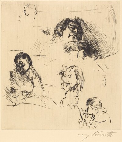 Verschiedene Bilnisstudien (Portrait Sketches)