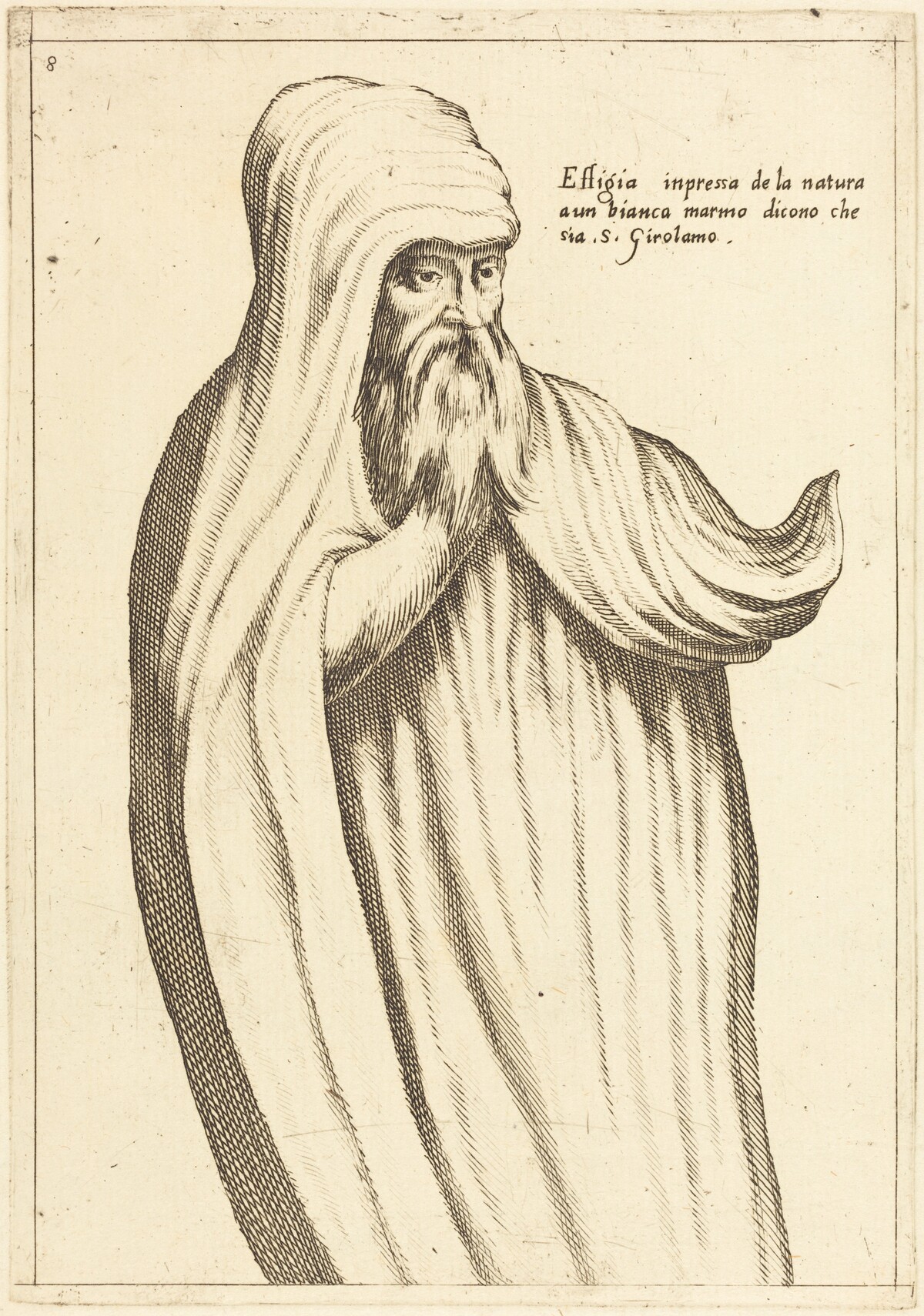 Effigy of St. Jerome by Jacques Callot
