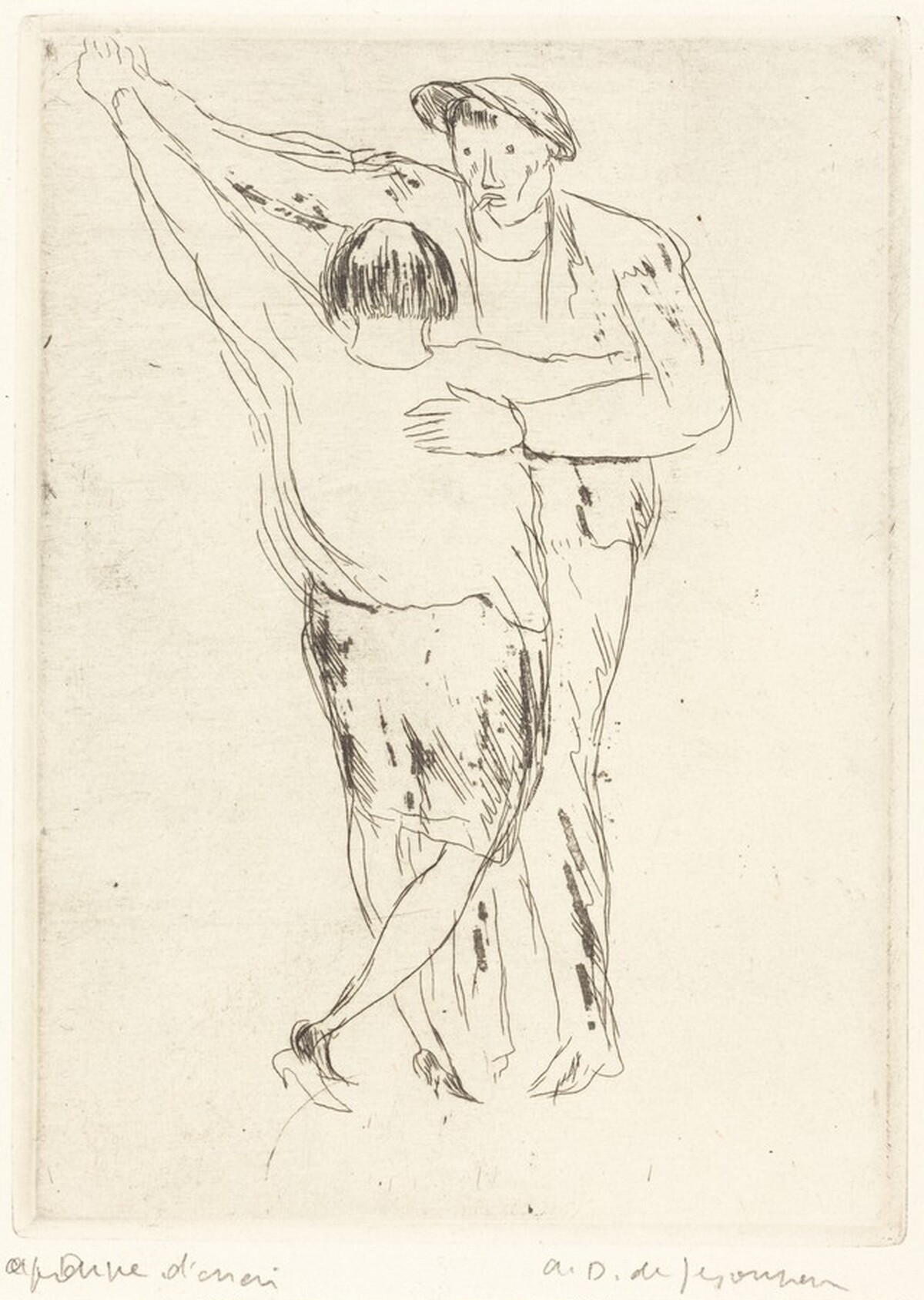 At the Dance (Au Bal) by André Dunoyer de Segonzac
