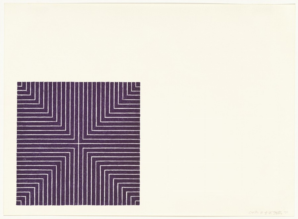 Delaware Crossing [color trial proof] by Frank Stella