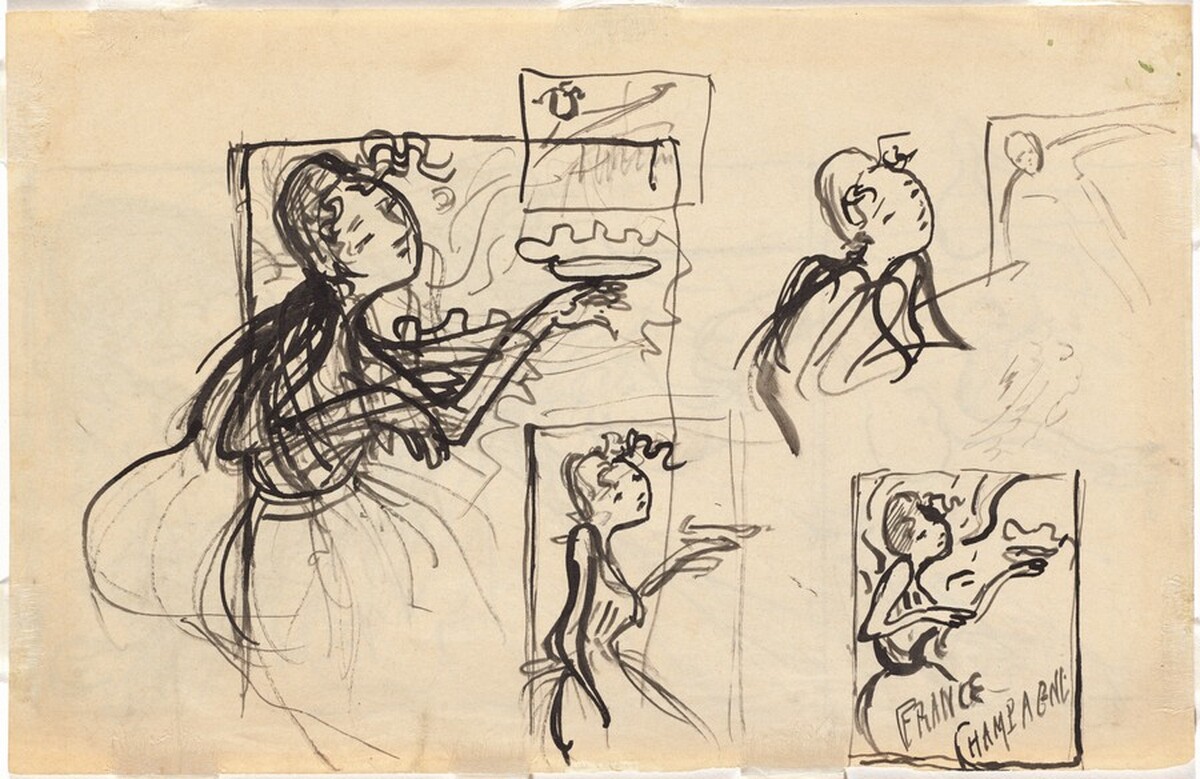 Study for "France-Champagne" [verso] by Pierre Bonnard