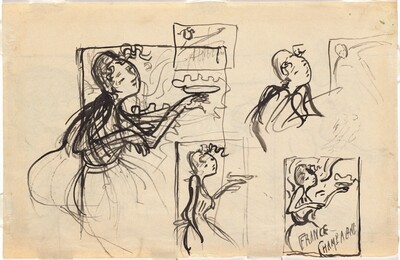Study for "France-Champagne" [verso]