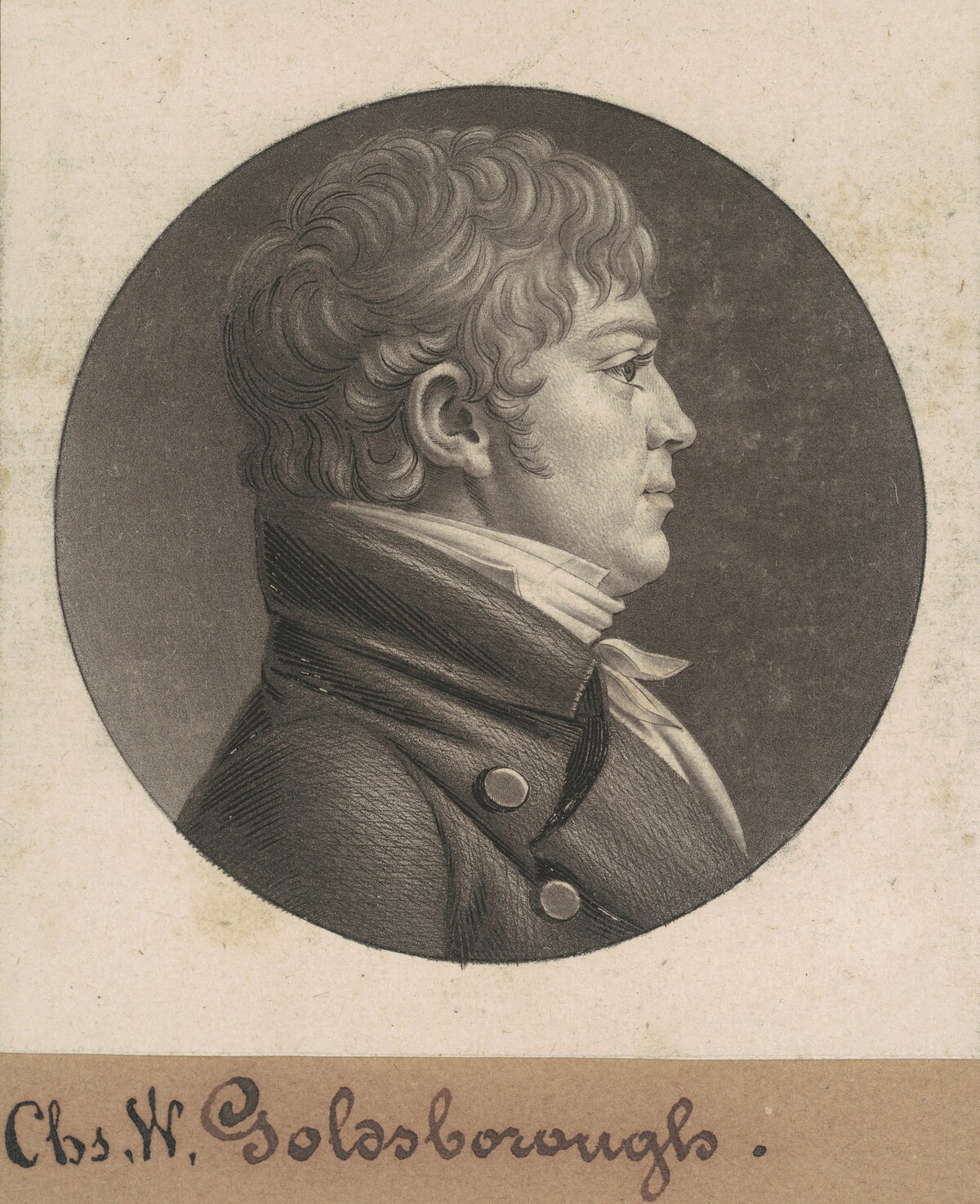 Charles W. Goldsborough by Charles B. J. Févret de Saint-Mémin