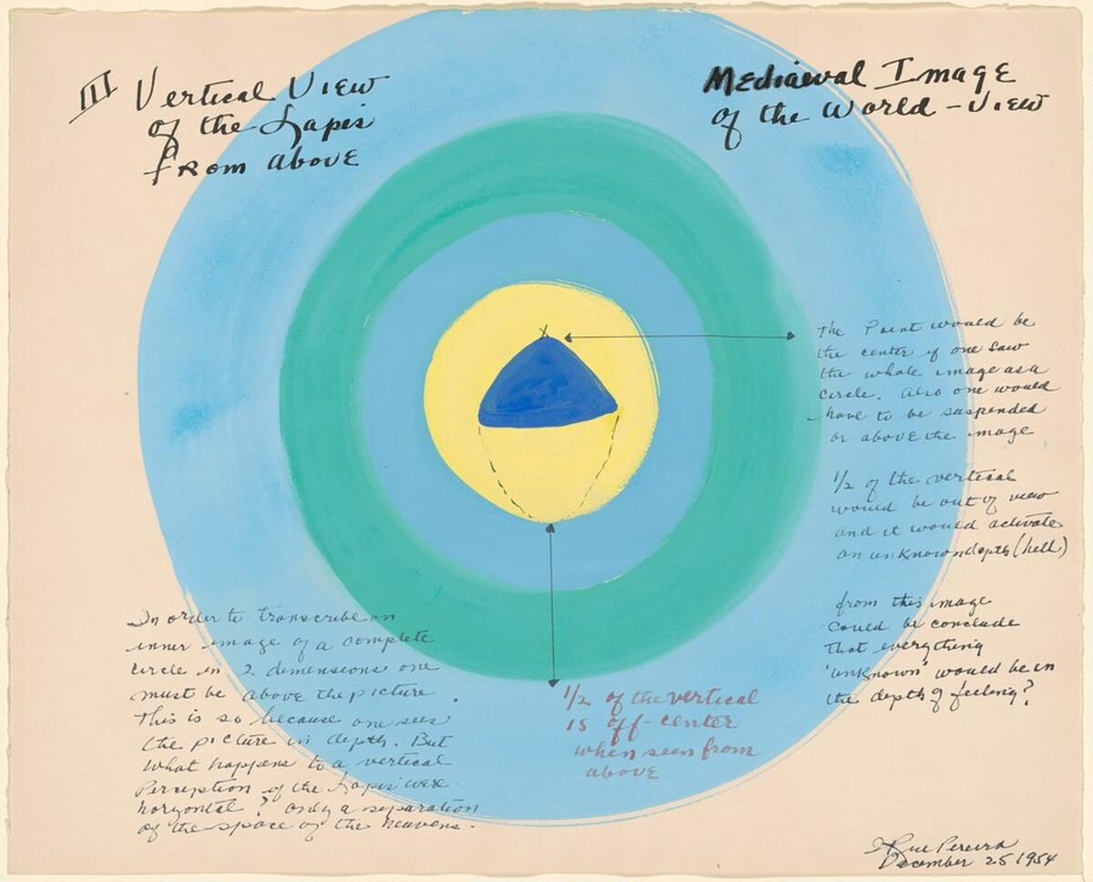 Study for "The Lapis", III. Vertical View of the Lapis from Above by I. Rice Pereira
