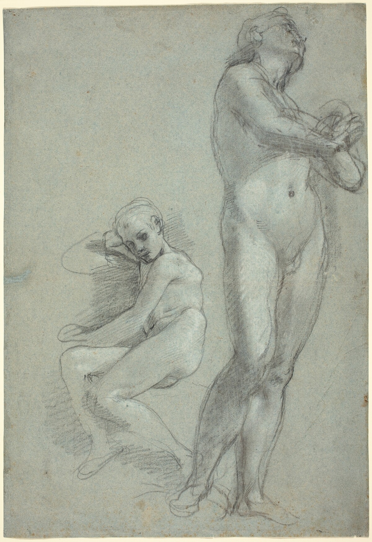 Two Nude Youths [recto] by Federico Barocci