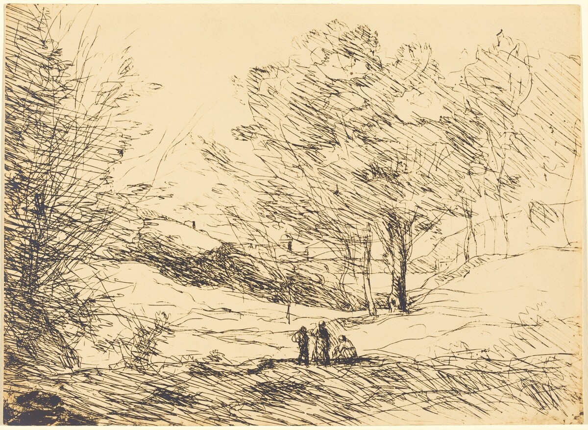 Souvenir of Lake Maggiore (Souvenir du Lac Majeur) by Jean-Baptiste-Camille Corot