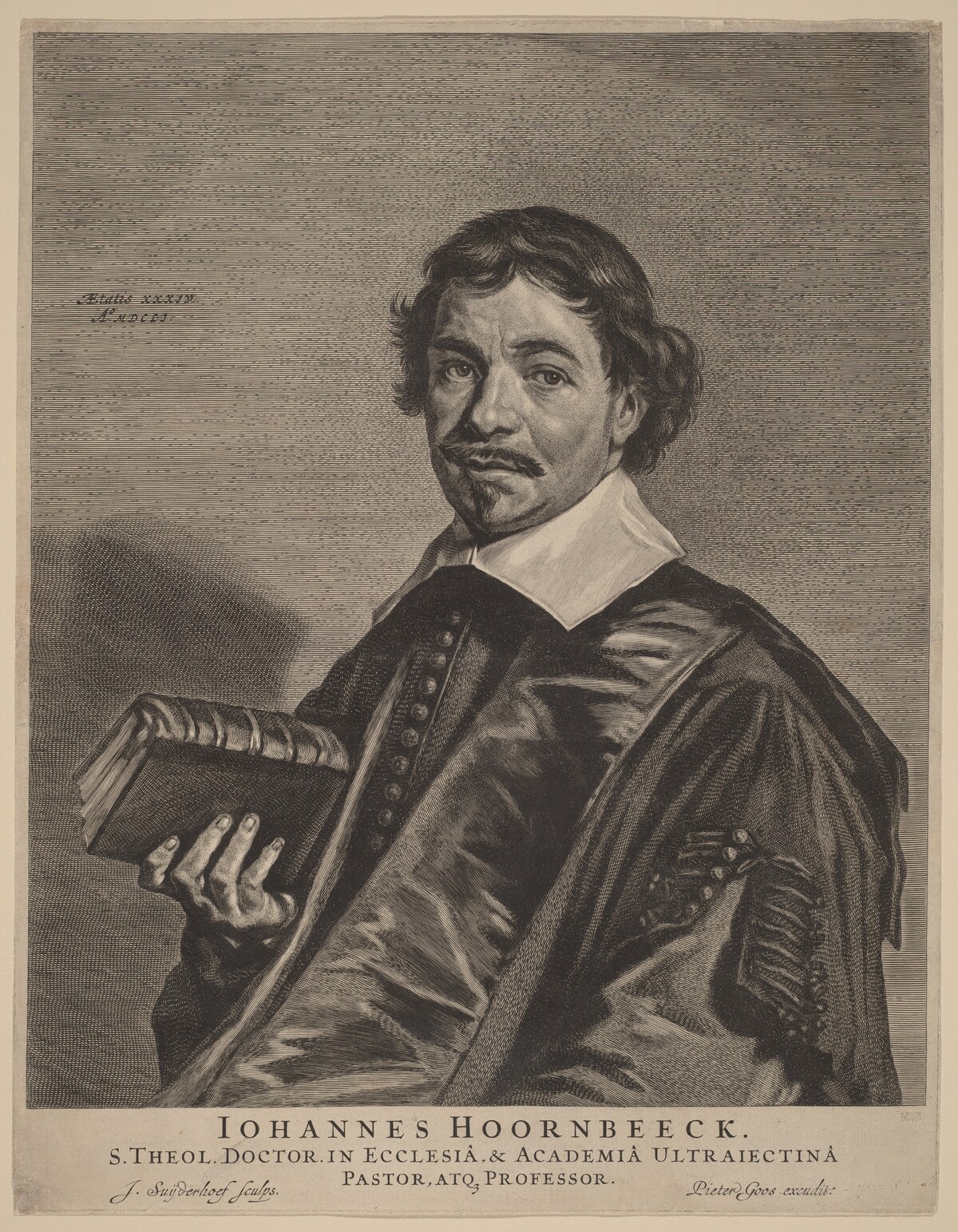 Johannes Hoornbeeck by Jonas Suyderhoff after Frans Hals