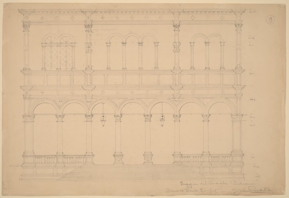 Loggia del Consiglio, Padua by John Russell Pope