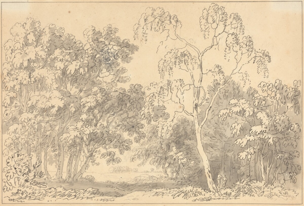 Wooded Landscape by Anthony Devis
