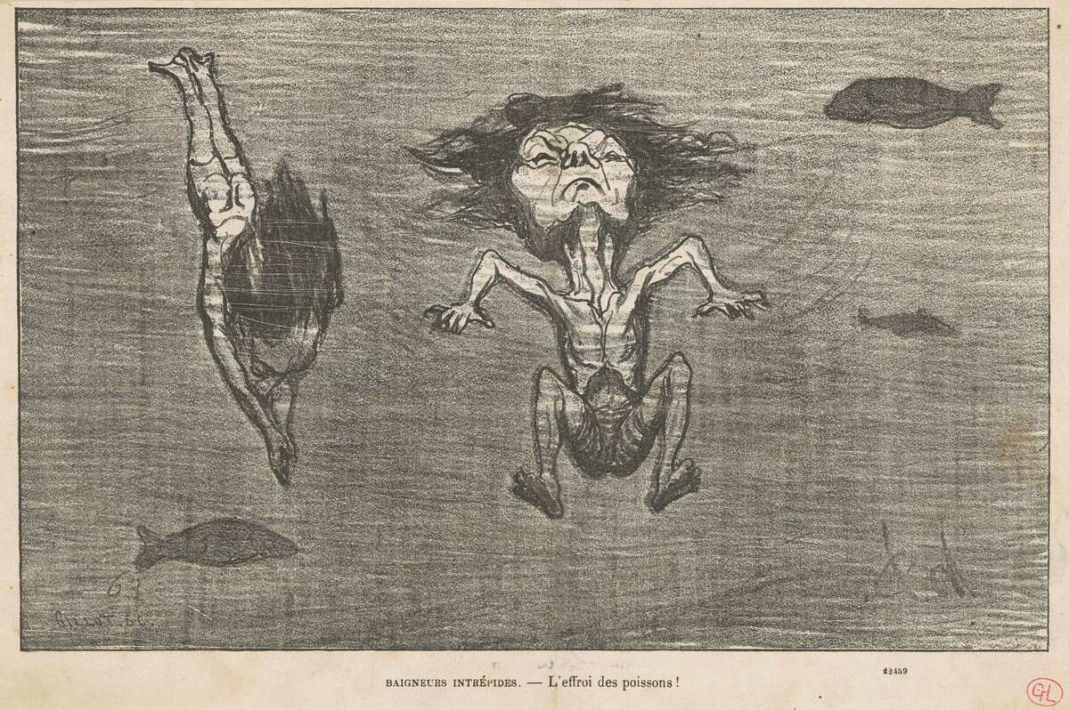 Baigneurs intrepédes by Honoré Daumier