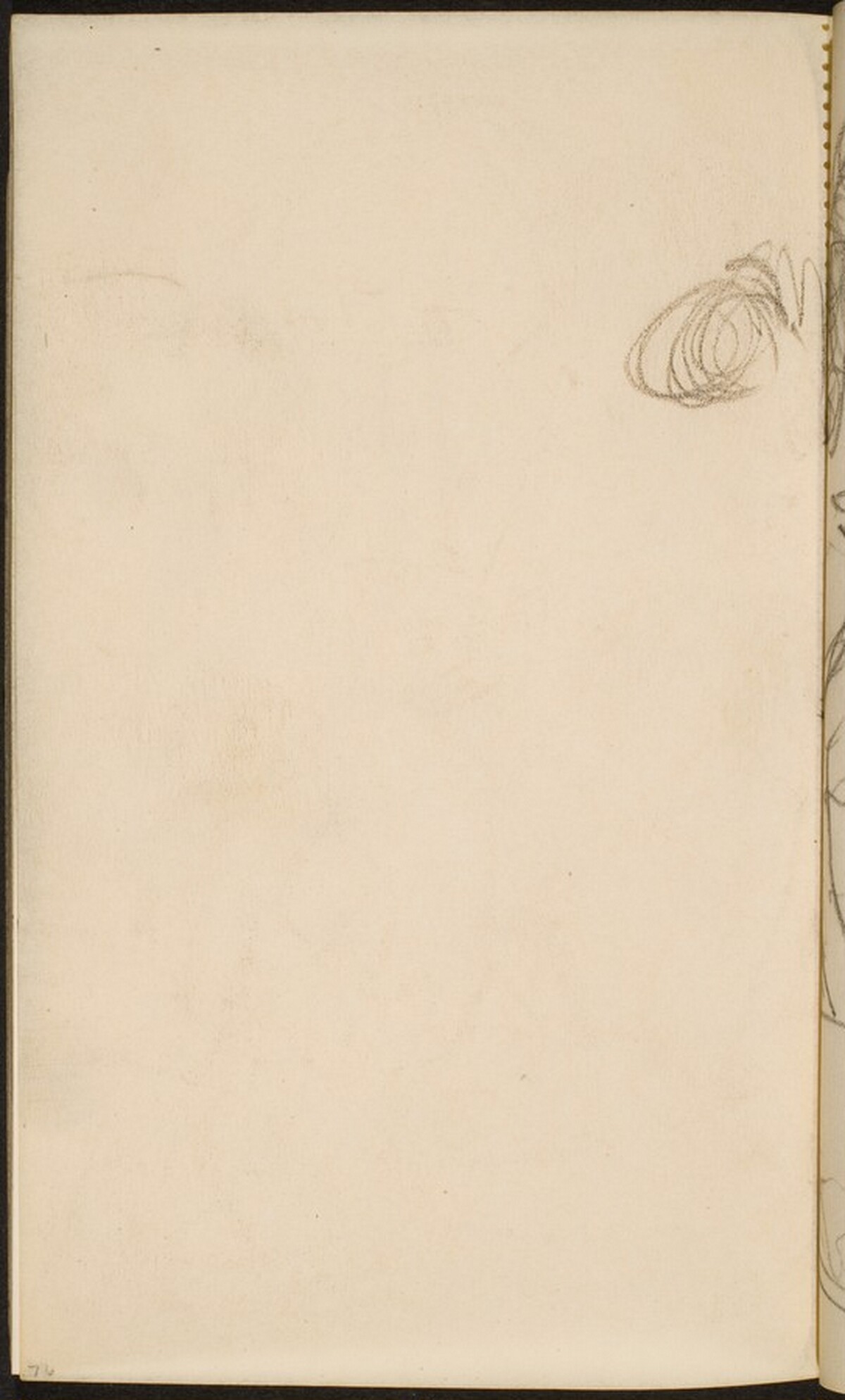 Haare der Frau auf S. 77 (Hair Bun of Figure in p. 77) [p. 76] by Max Beckmann