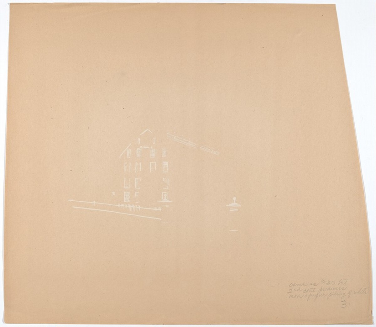Massachusetts Hall, Harvard College by after Jonathan Fisher