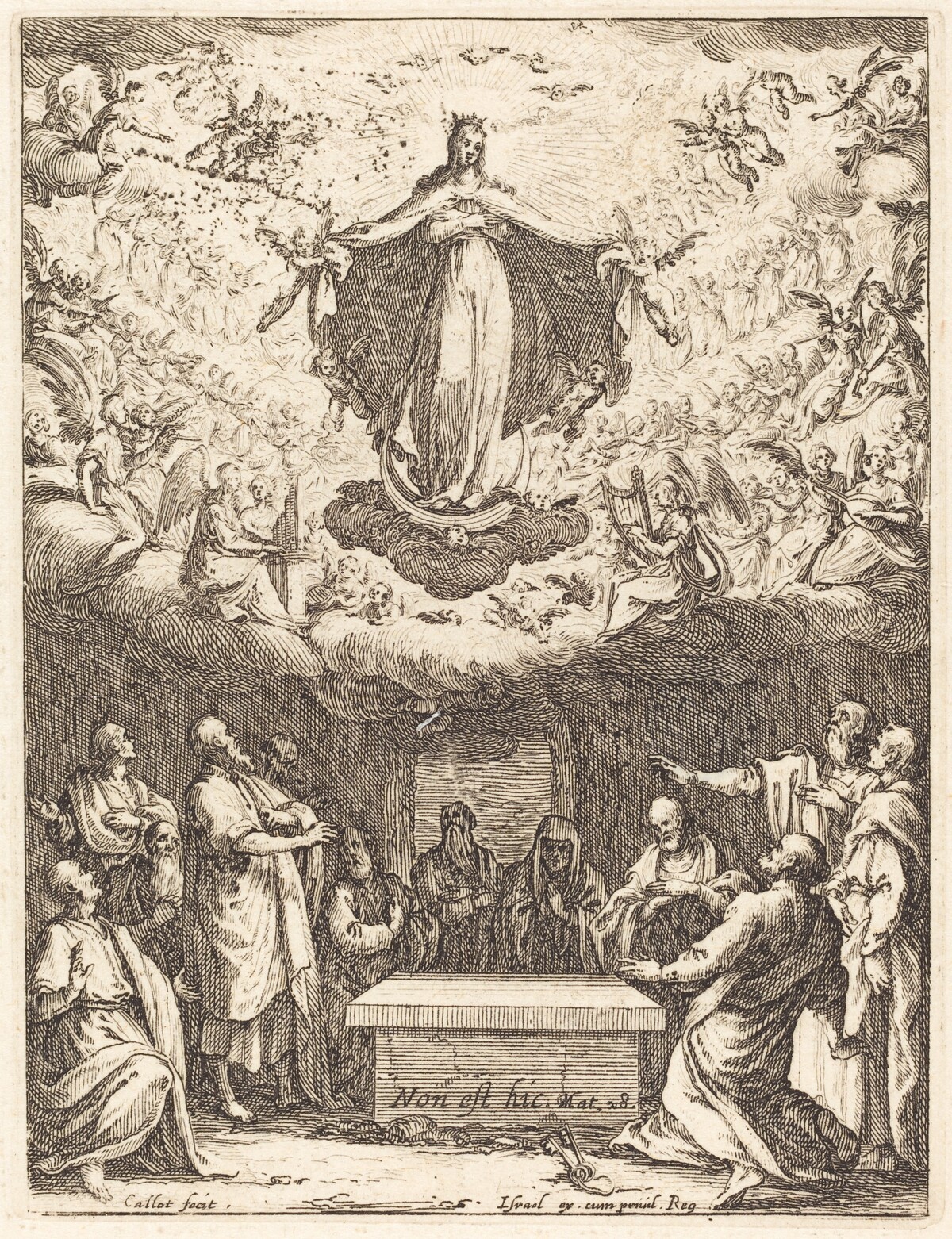 The Assumption of the Virgin by Jacques Callot