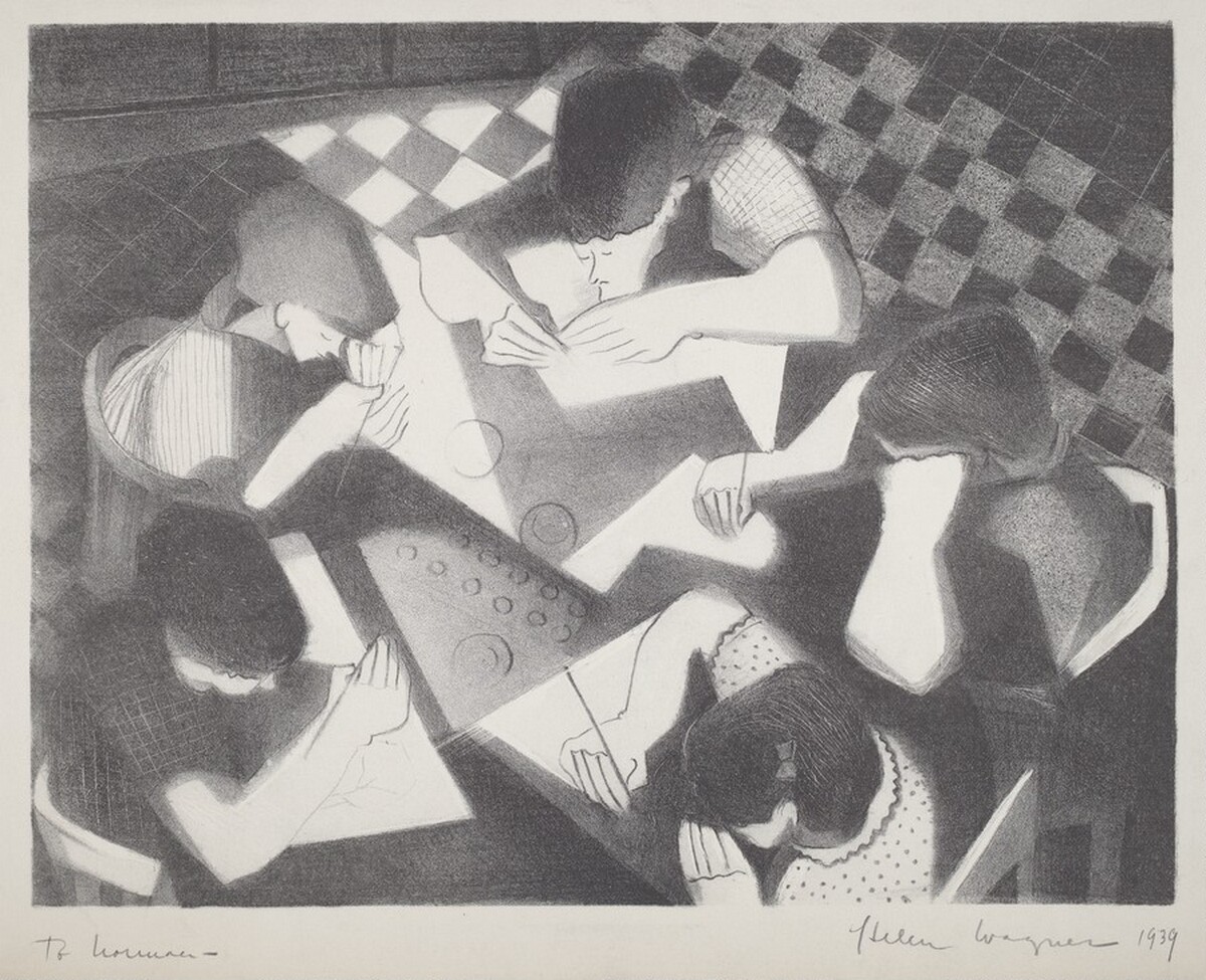 Untitled (Children's Art Class) by Helen Wagner