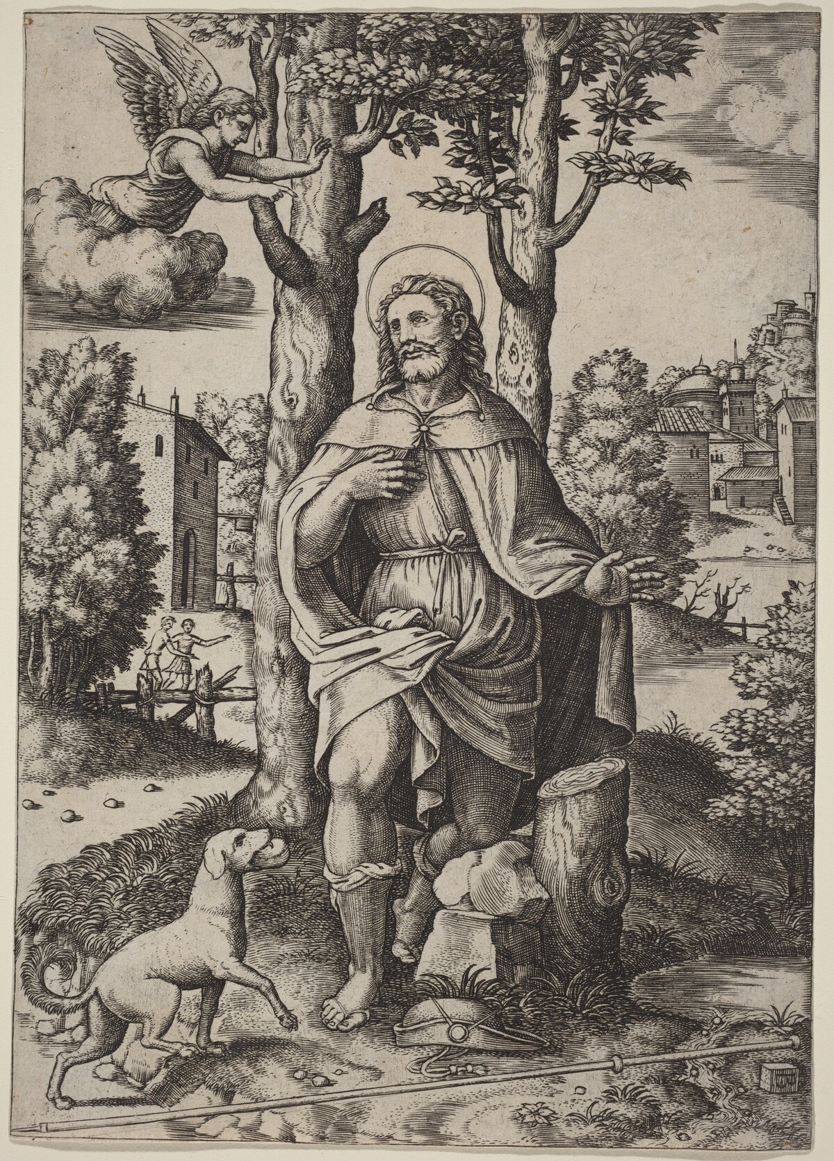 Saint Roch by Master of the Die after Follower of Raphael