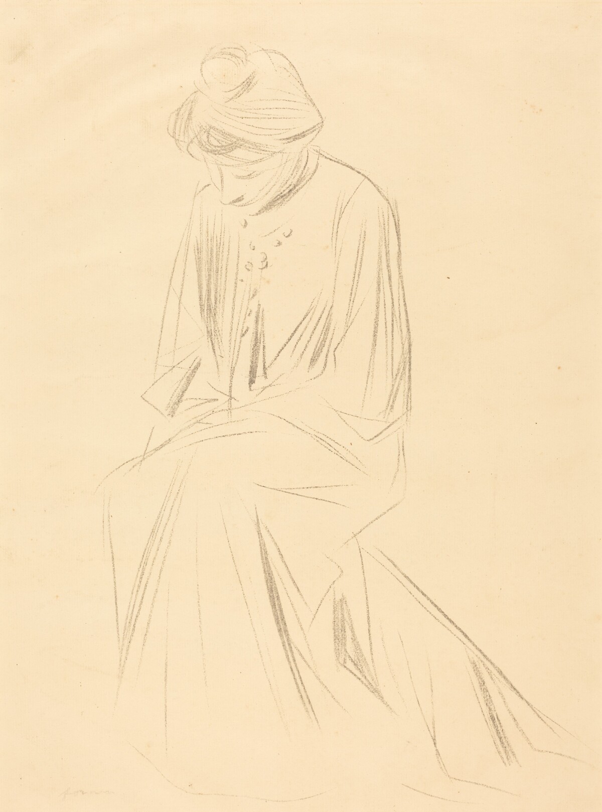 Etude de femme assise (Study of a Seated Woman) by Jean-Louis Forain
